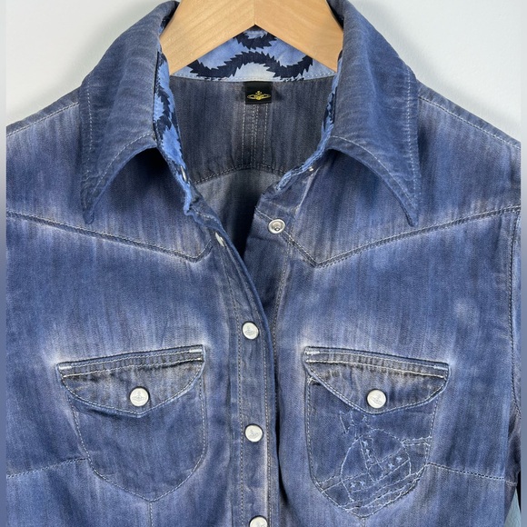 Vivienne Westwood Anglomania X Lee jeans Rider shirt size XS - Picture 4 of 11